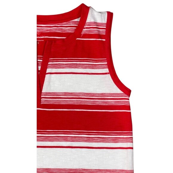 Talbots Red & White Striped Maxi Dress – Small - Picture 6 of 8